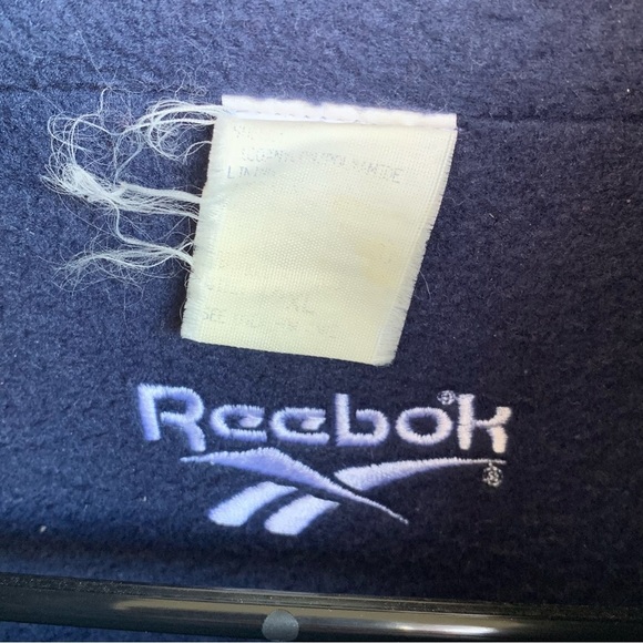 Men’s Vintage 90’s Reebok Reversible Navy Red Jacket Size XXL Oversized Coat - Picture 5 of 8